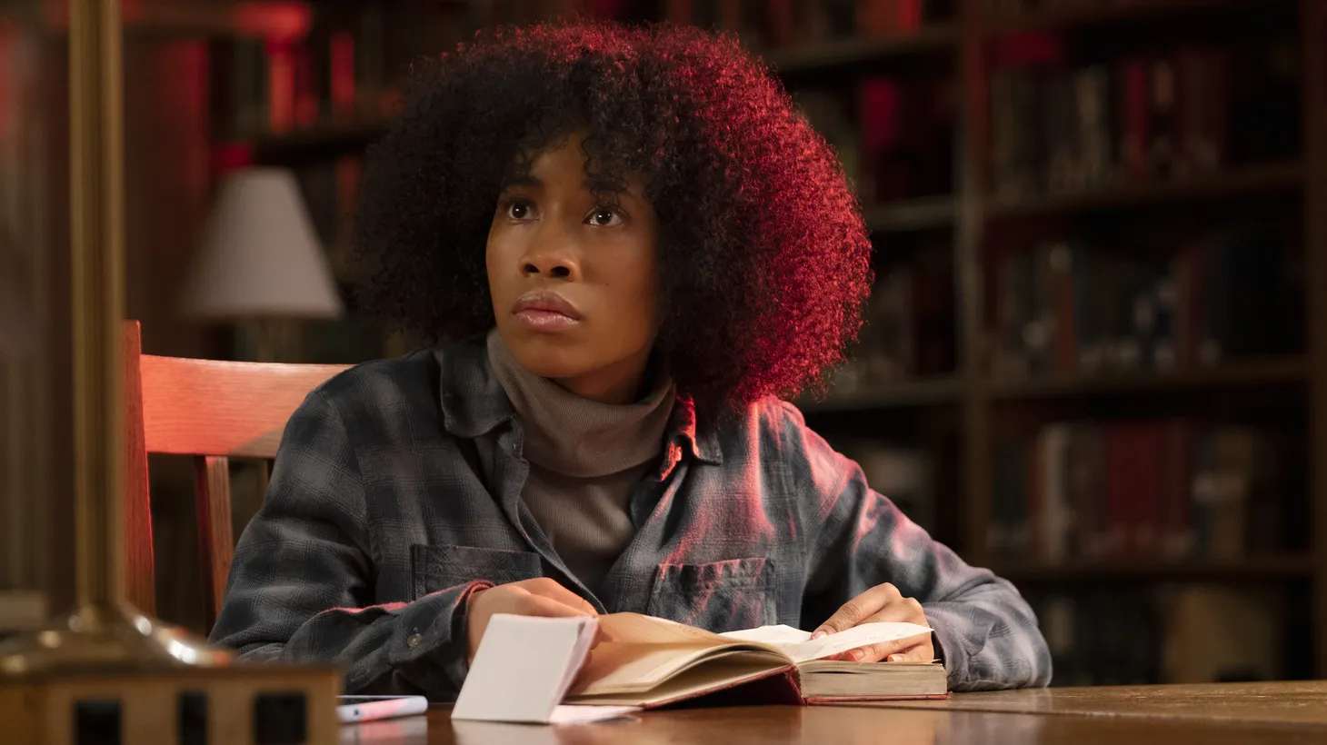 Zoe Renee portrays Jasmine Moore, a freshman at a predominantly white liberal arts college in new horror film “Master.”