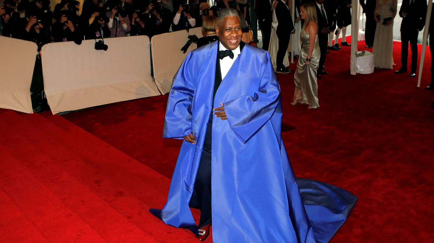 André Leon Talley arrives at the Metropolitan Museum of Art Costume Institute Benefit in New York, May 2, 2011.