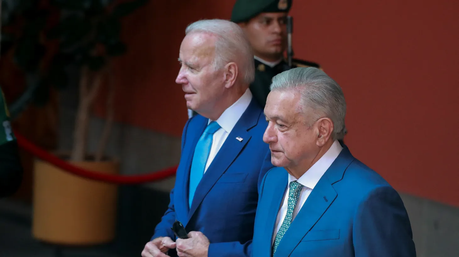 U.S. President Joe Biden meets his Mexican counterpart Andrés Manuel López Obrador, at North American Leaders’ Summit, at the National Palace in Mexico City, Mexico, January 10, 2023.
