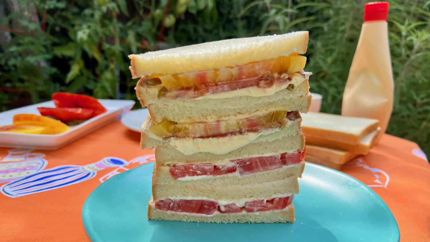 Tomato sandwiches are the greatest seasonal treat of summer.