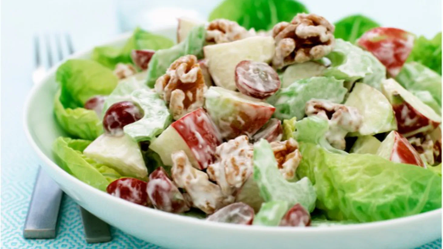 Waldorf salad, with its crisp sweet apples, is a welcome addition to a season filled with rich food.