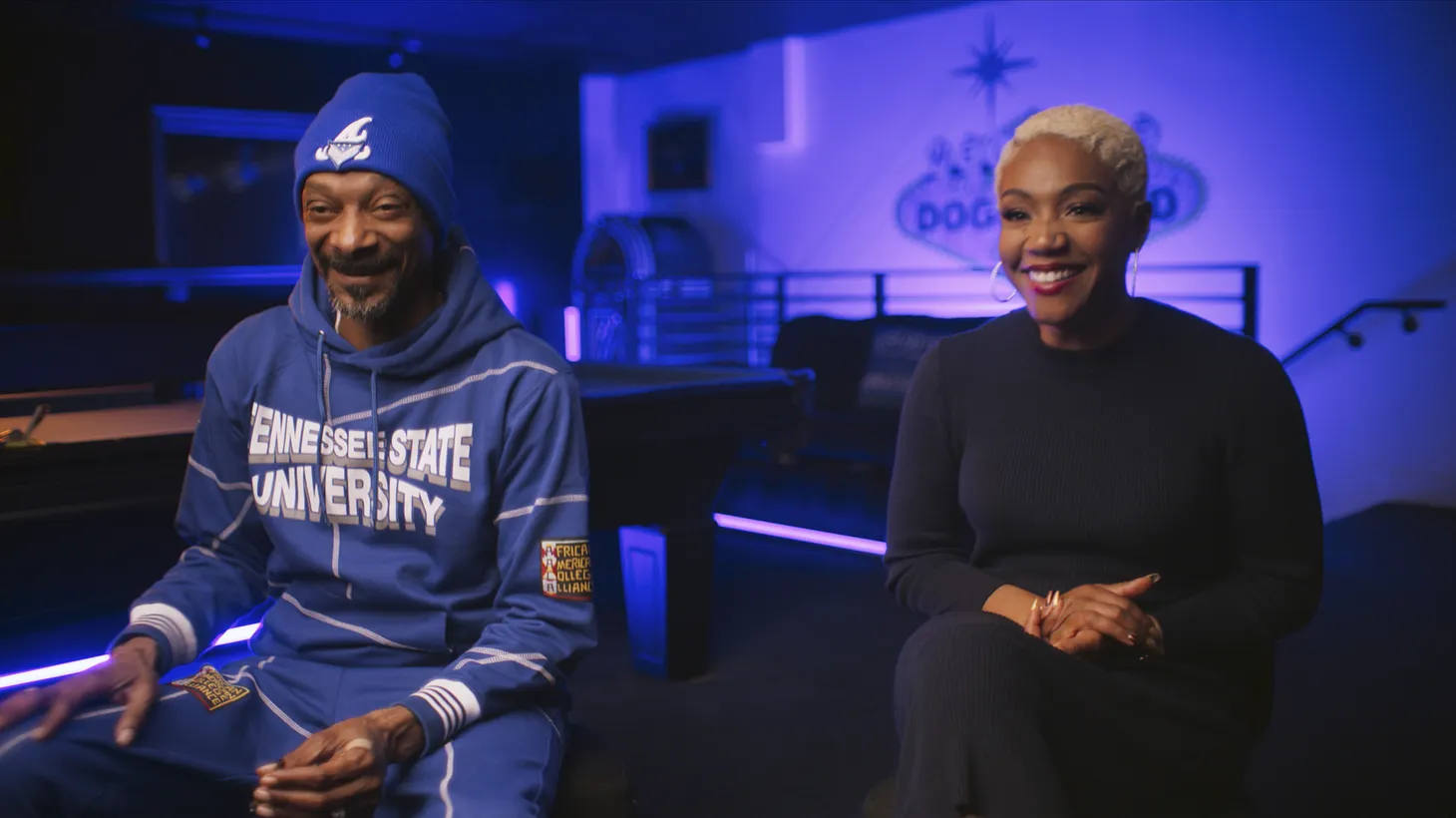 Snoop Dogg and Tiffany Haddish appear in “Phat Tuesdays: The Era of Hip Hop Comedy.”