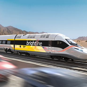 In Las Vegas today, construction began on a train that would get travelers from Rancho Cucamonga in San Bernardino County to the Las Vegas strip in about two hours.