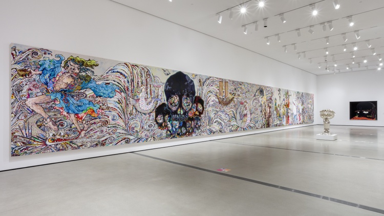 “Stepping on the Tail of a Rainbow” is Takashi Murakami's first solo exhibit at The Broad. The interactive show explores pandemic life, natural disasters, augmented reality, and NFTs.