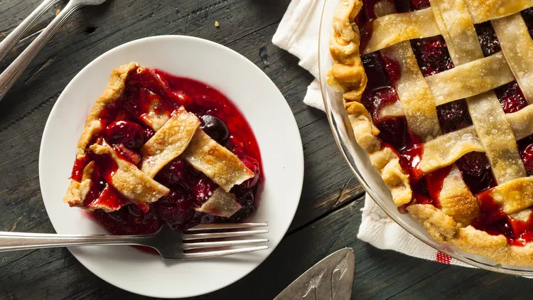 A classic fruit pie is vegan except for that buttery crust, which is the easiest part of the pastry to tweak. Several great plant butters are available.