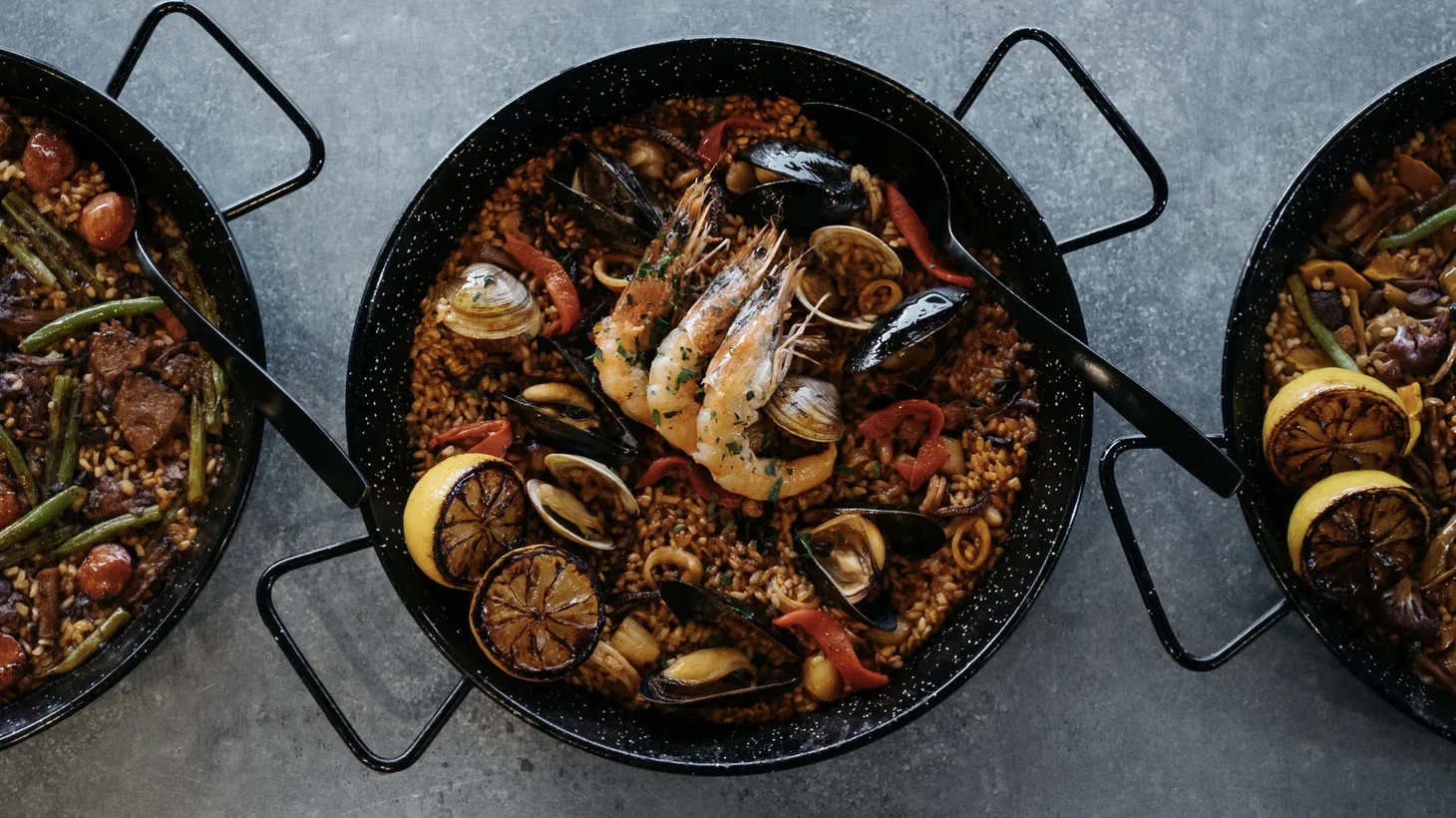 Women-centered hospitality and mentoring organizations are hosting this year’s Regarding Her Festival. Try Paella Night with chefs Kim Prince and Sandra Cordero at Gasolina Cafe (paella pictured) in Woodland Hills.