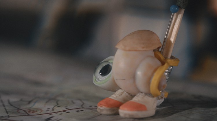 Marcel the Shell is vulnerable but capable, from YouTube to big screen