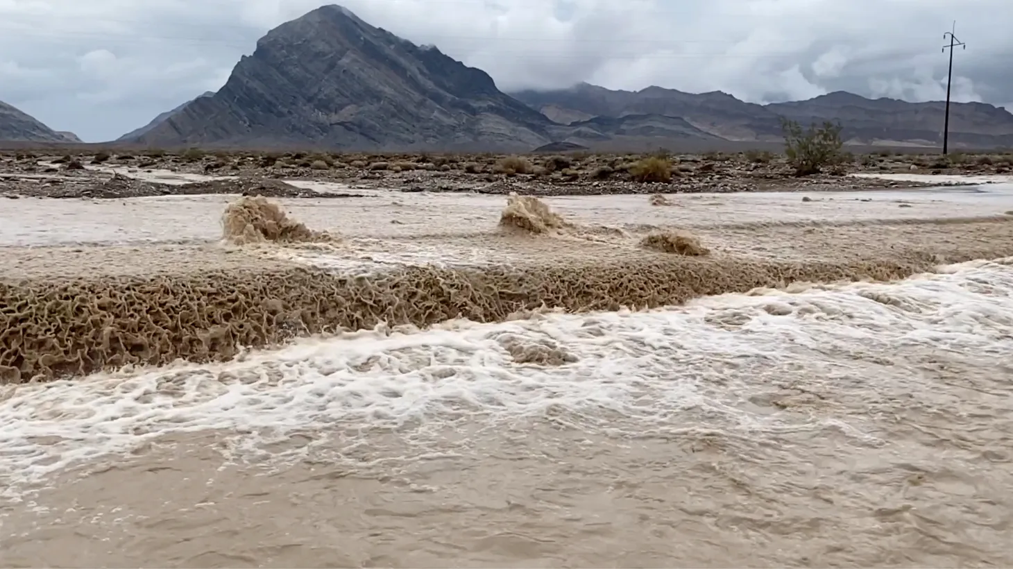 Monsoonal rain flooded Death Valley National Park, California, U.S., August 5, 2022.