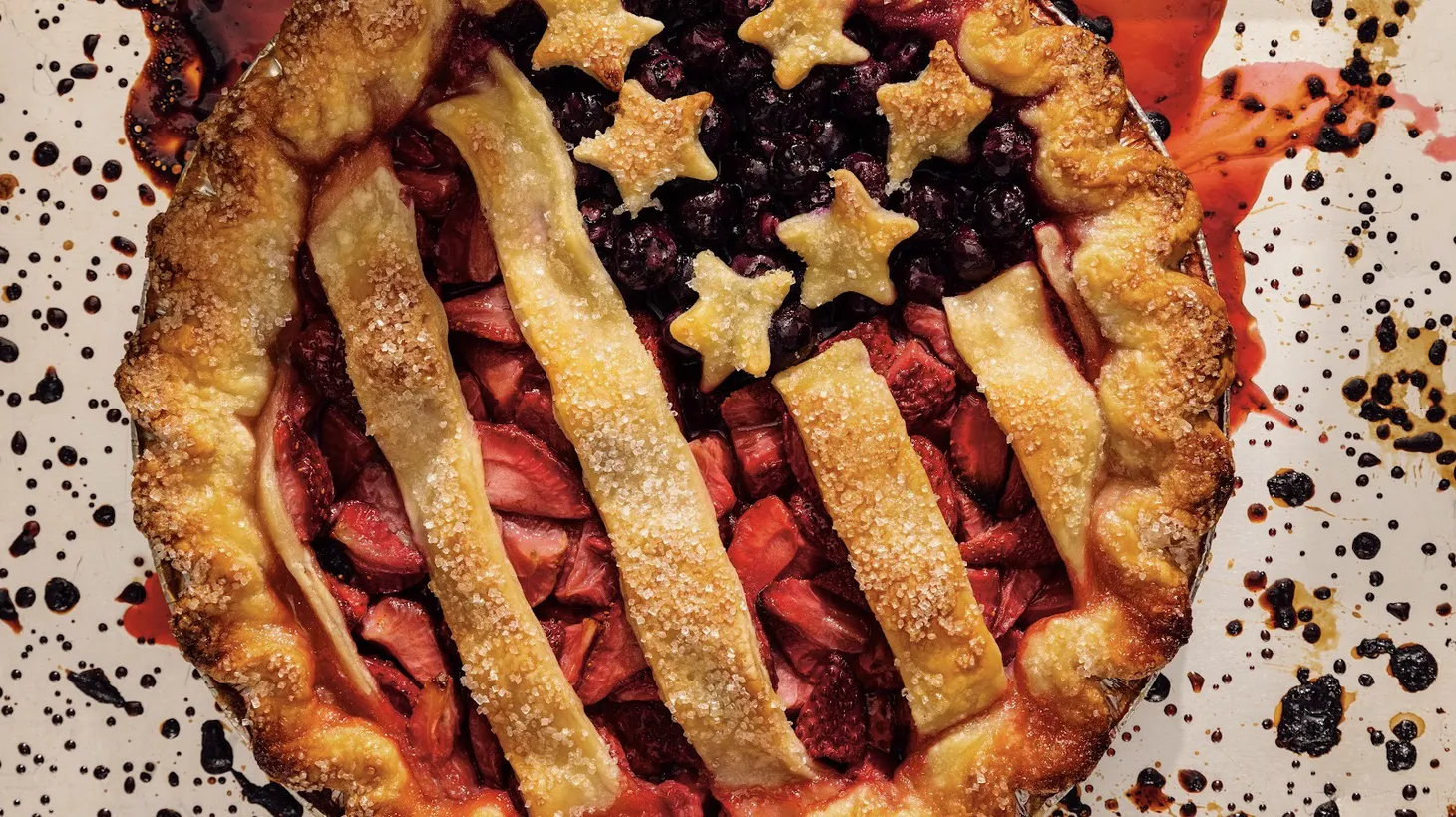 Stacey Mei Yan Fong’s stars and stripes pie is a perfect Independance Day dessert.