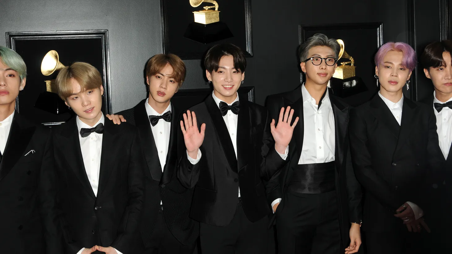 BTS at the Grammy Awards on February 10, 2019.