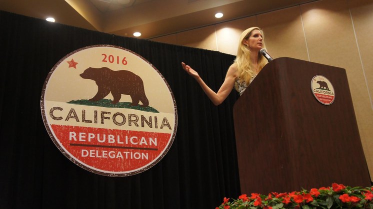 Ann Coulter talks to California Republicans