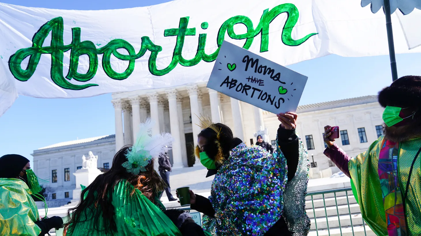 Activists participate in a rally to support abortion rights on the anniversary of the Roe v. Wade decision at the U.S. Supreme Court in Washington, U.S., January 22, 2022.