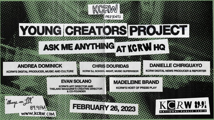 Watch a tour of KCRW HQ and a live AMA from February 26. Learn how everything comes together here at KCRW, and get some free advice on how best to pursue your creative industry.